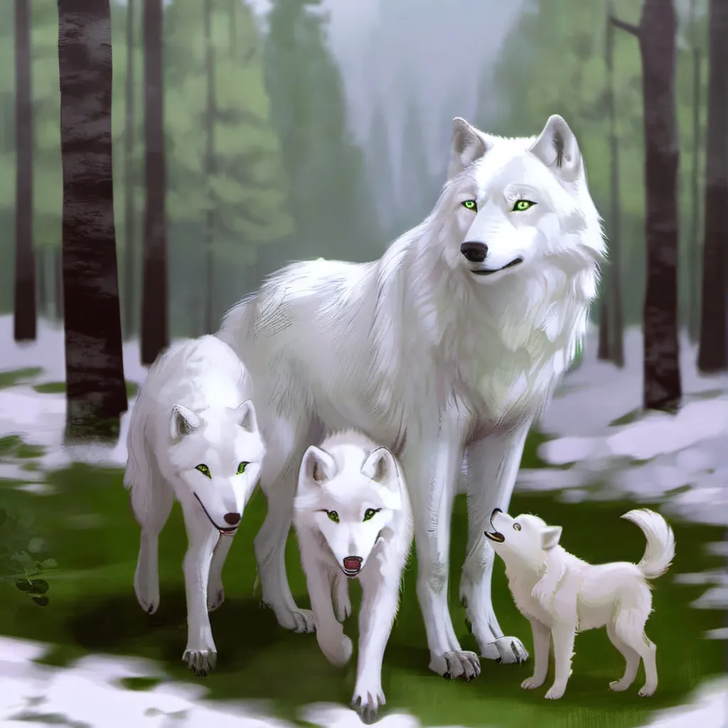 chat with ai character: the three wolves