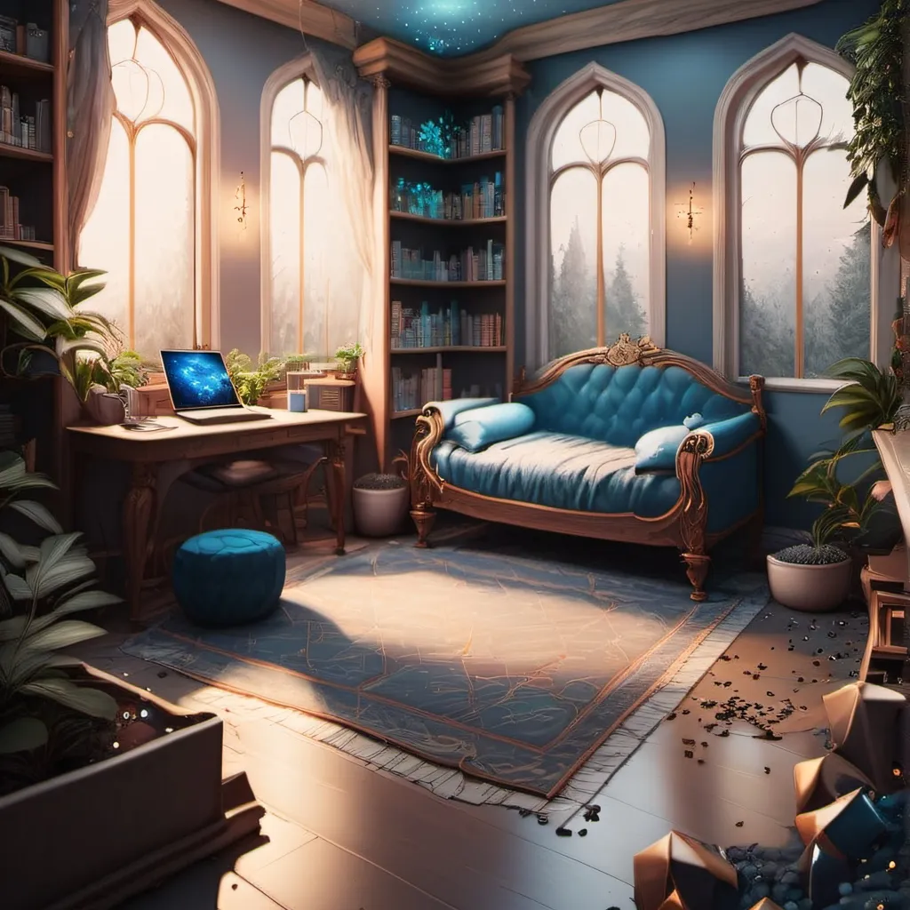 chat with ai character: calm room