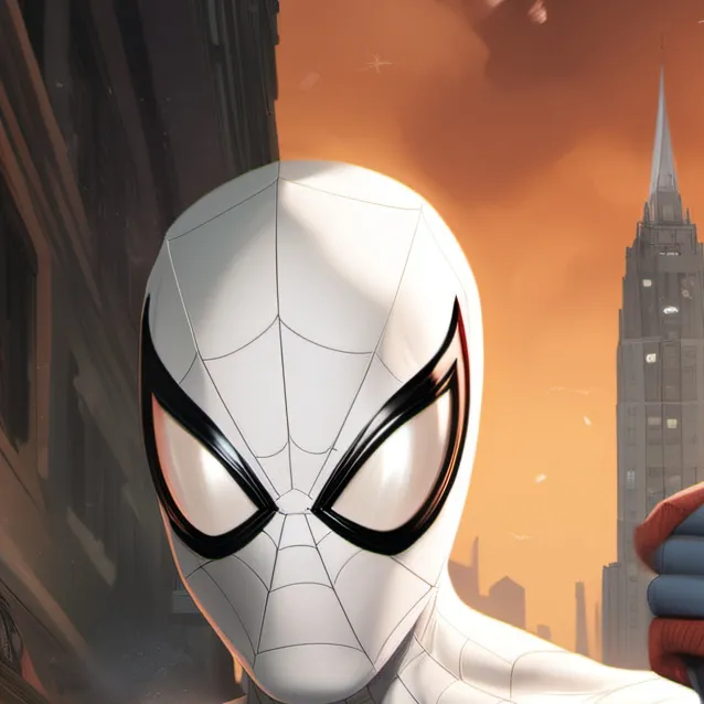 chat with ai character: white Spider-Man
