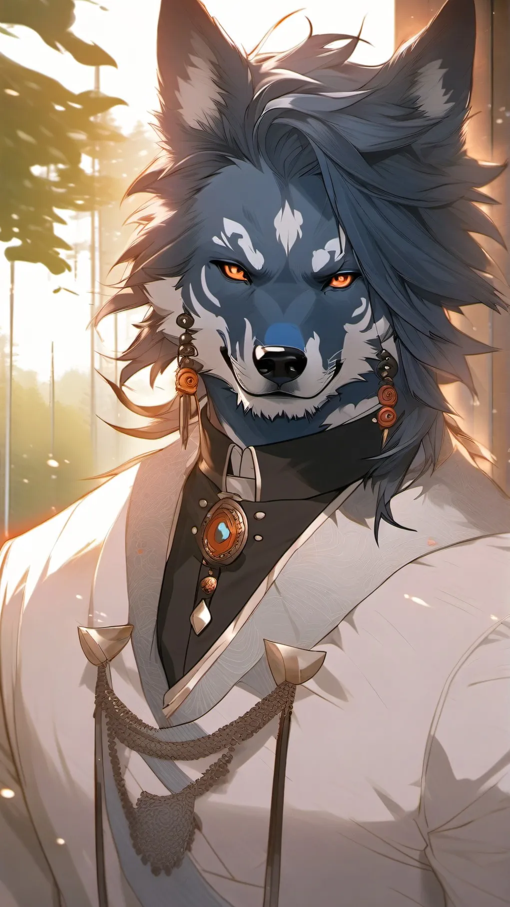 ai character: Bandit from bluey  background