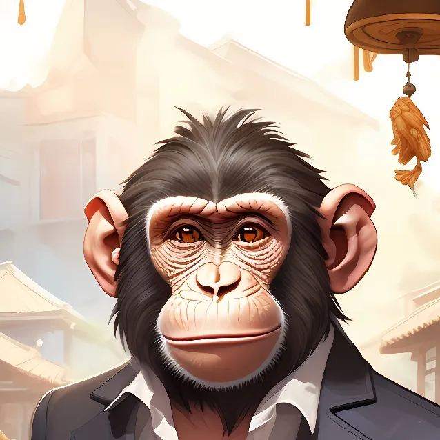 chat with ai character: monke with chicken