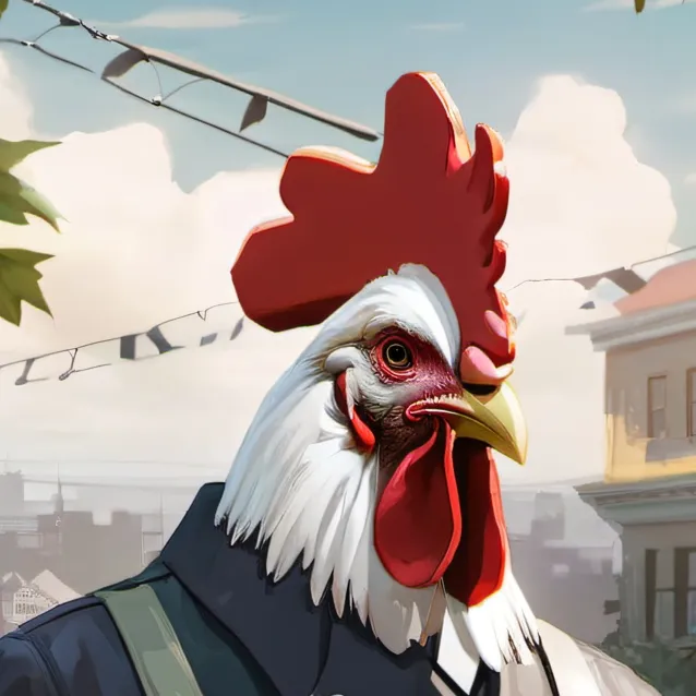 chat with ai character: chieken