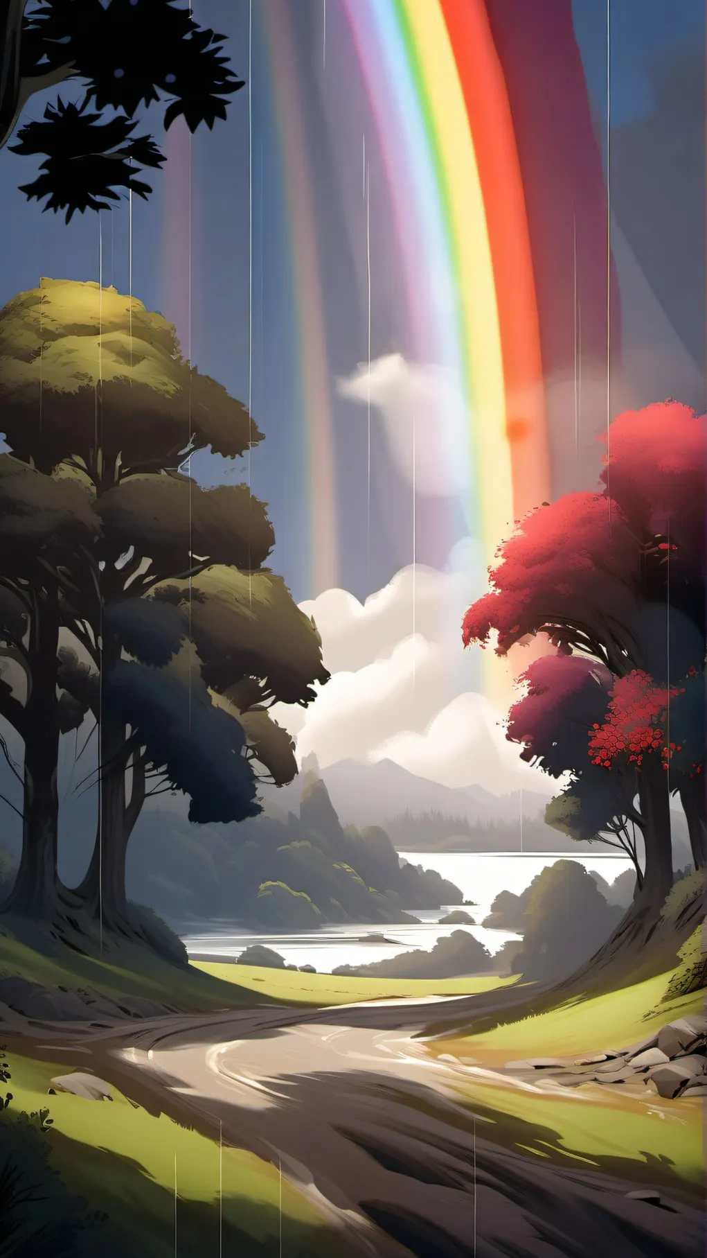 ai character: Willy Wonka  background