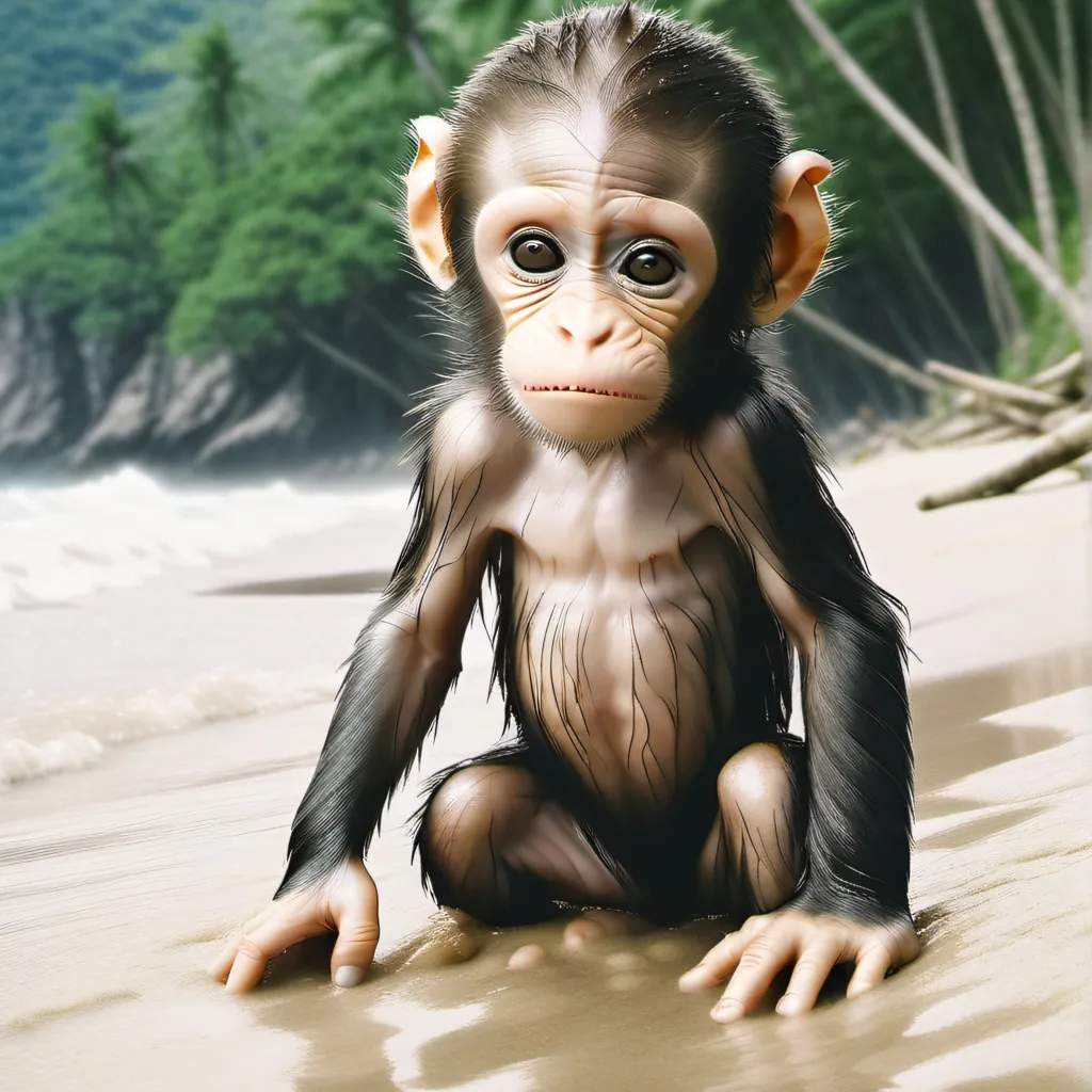 chat with ai character: cute baby monkey
