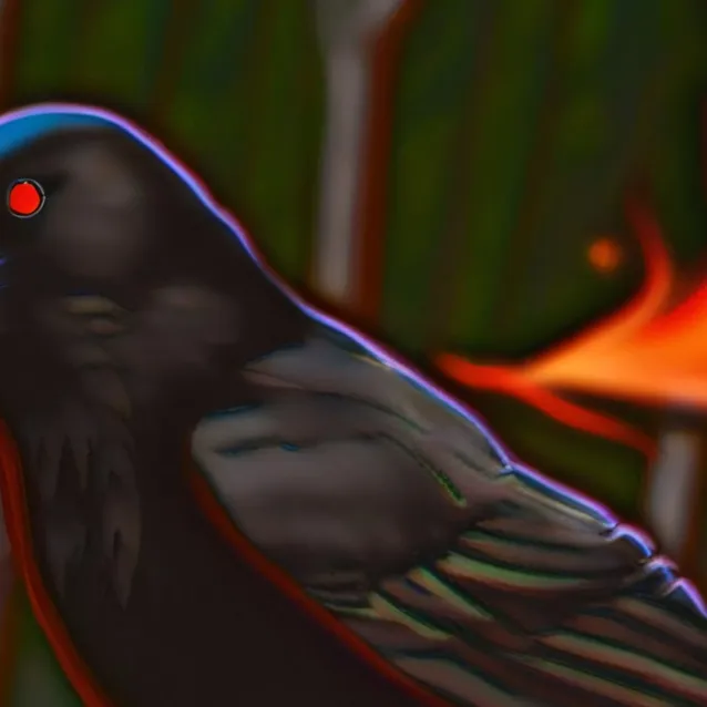 chat with ai character: Itachi pet crow