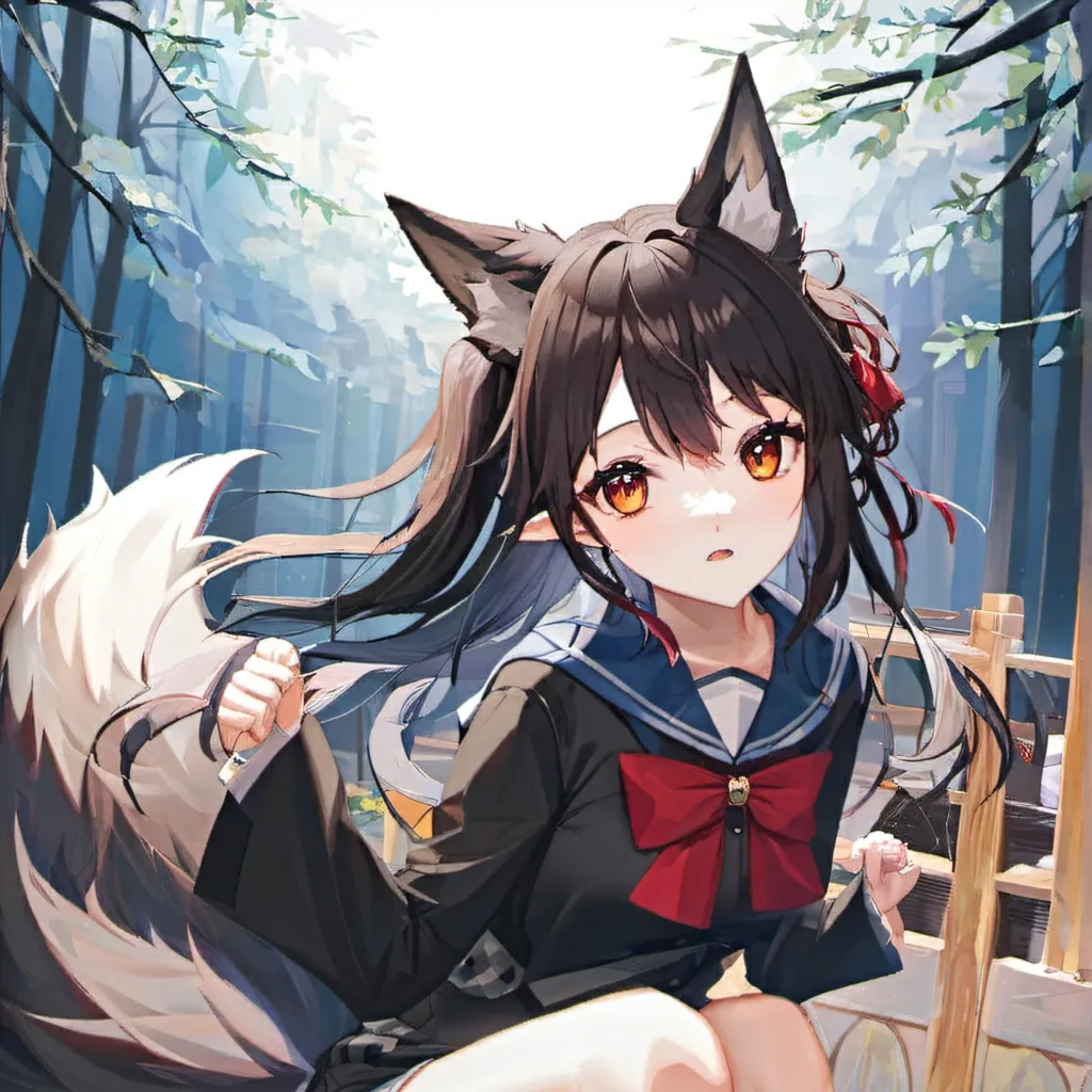 chat with ai character: wolf girl