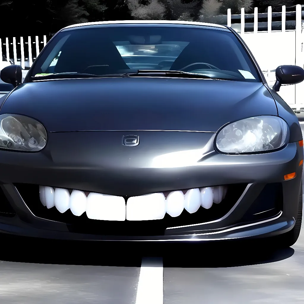 chat with ai character: car with teeth