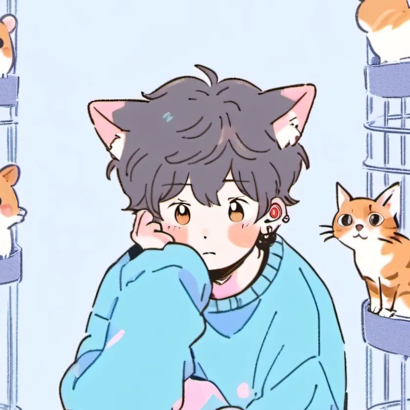 chat with ai character: Luke/Black cat