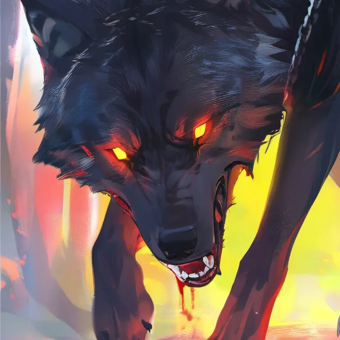 chat with ai character: stuck wolf 