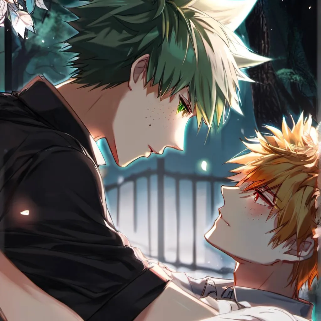 chat with ai character: Bakugo and deku