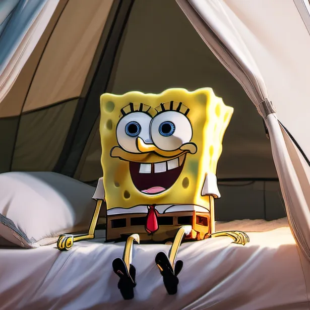 chat with ai character: Spongebob plush