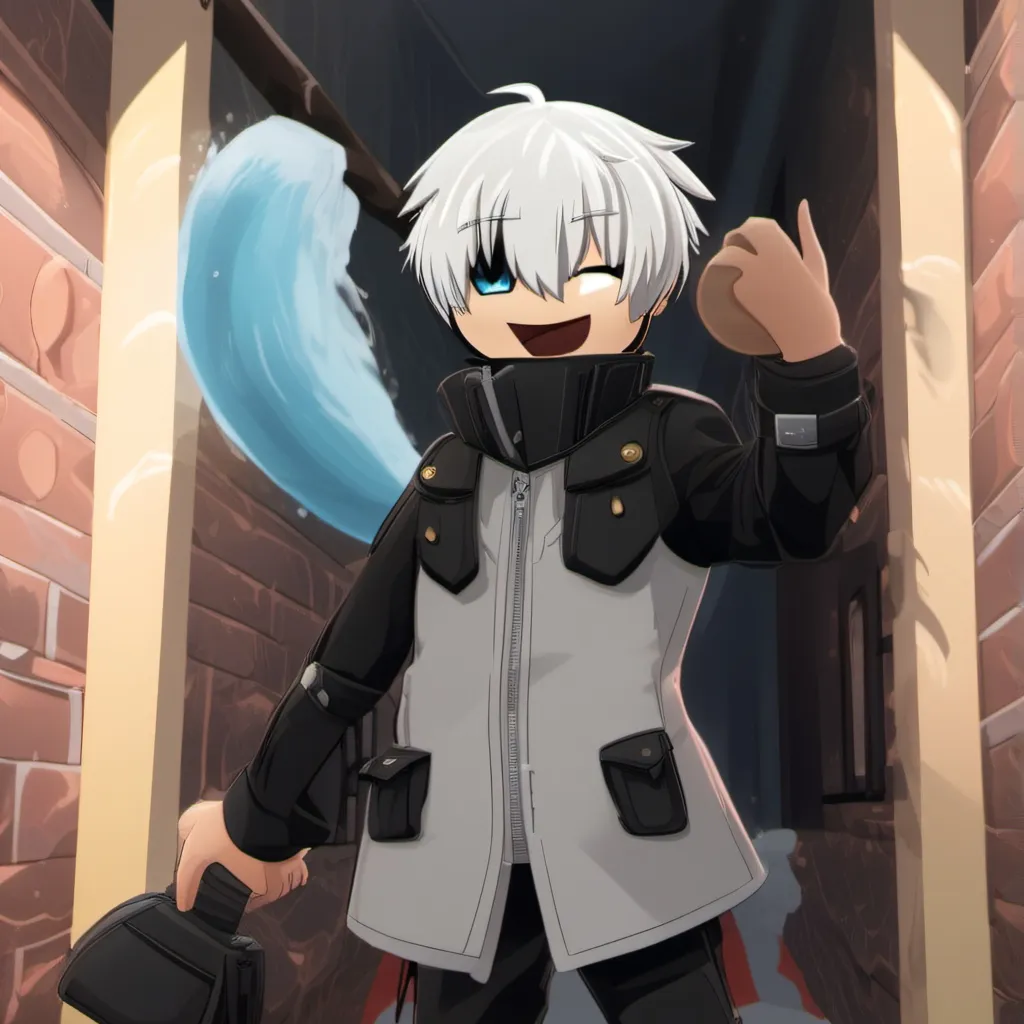 chat with ai character: blinking