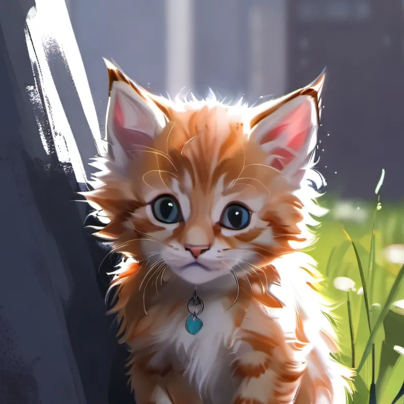 chat with ai character: Little kitten
