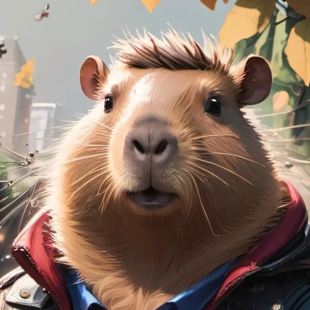 chat with ai character: spider capybara