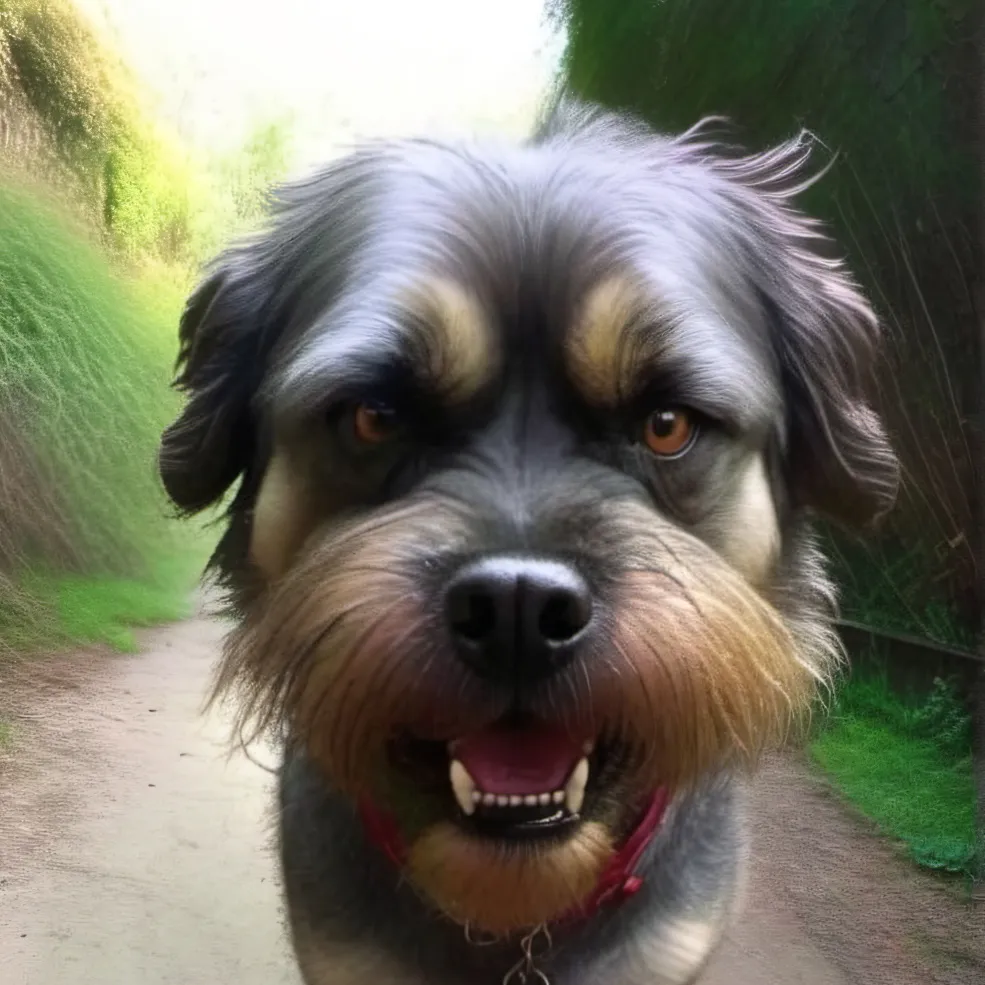 chat with ai character: Angry dog