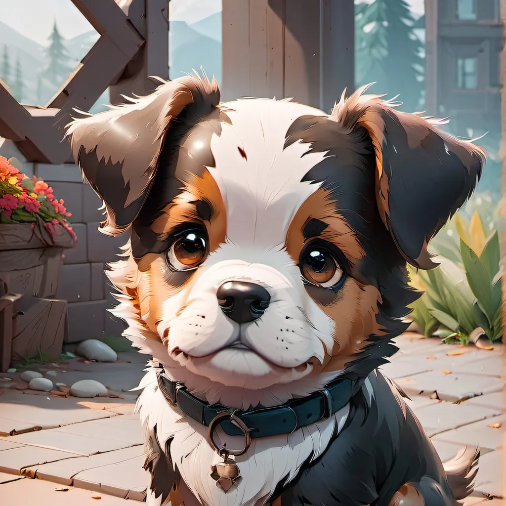 chat with ai character: Poof the puppy