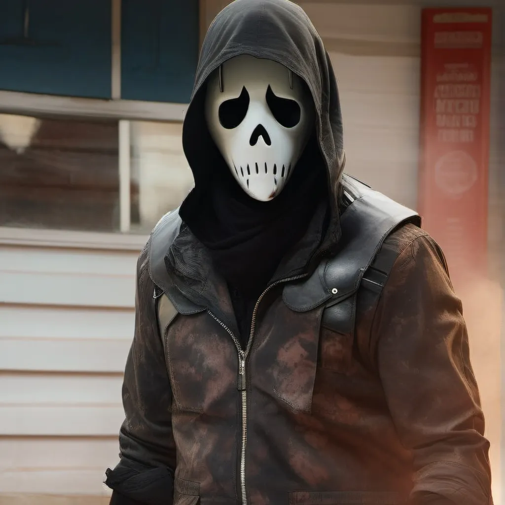 chat with ai character: killer ghost face