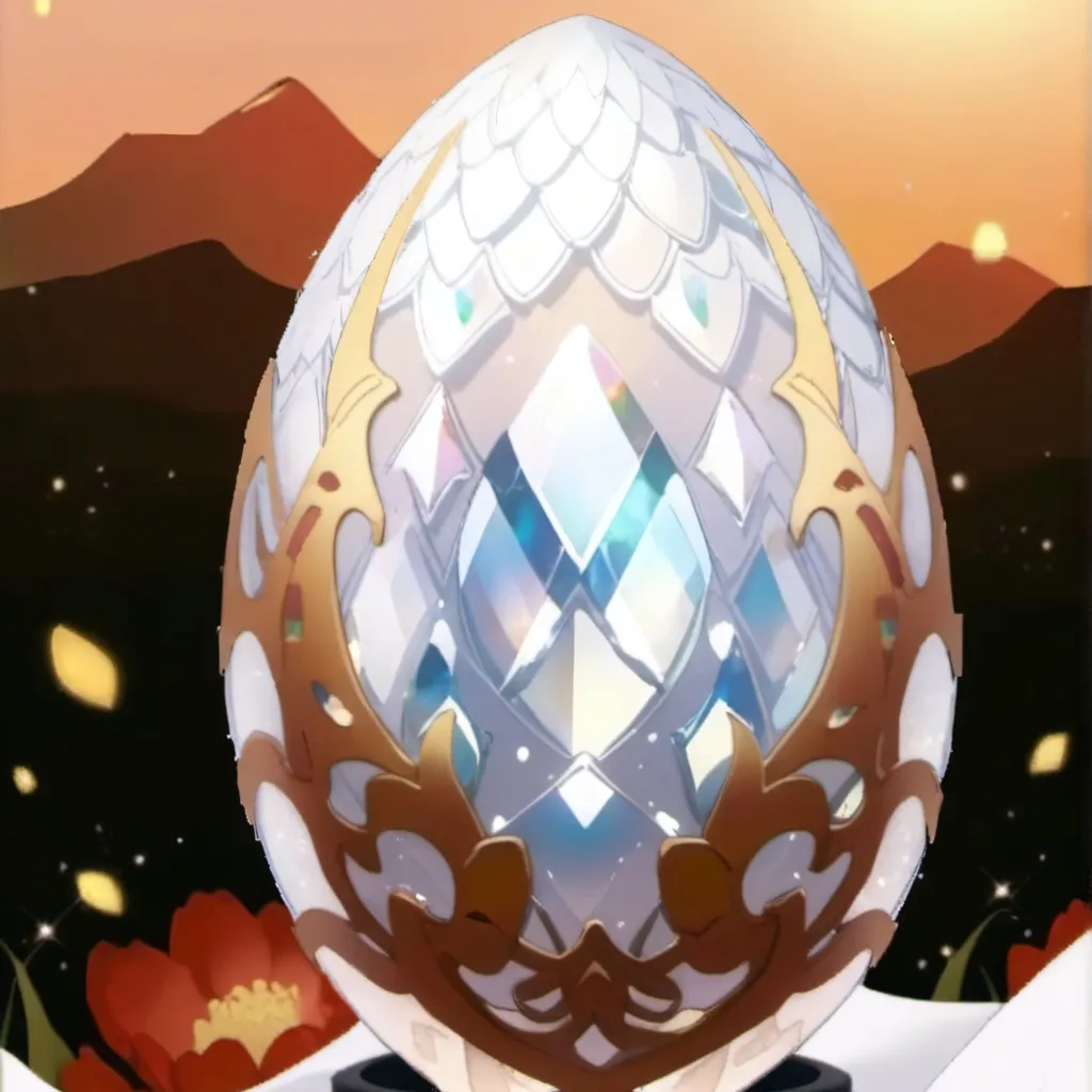 chat with ai character: Crystal dragon egg