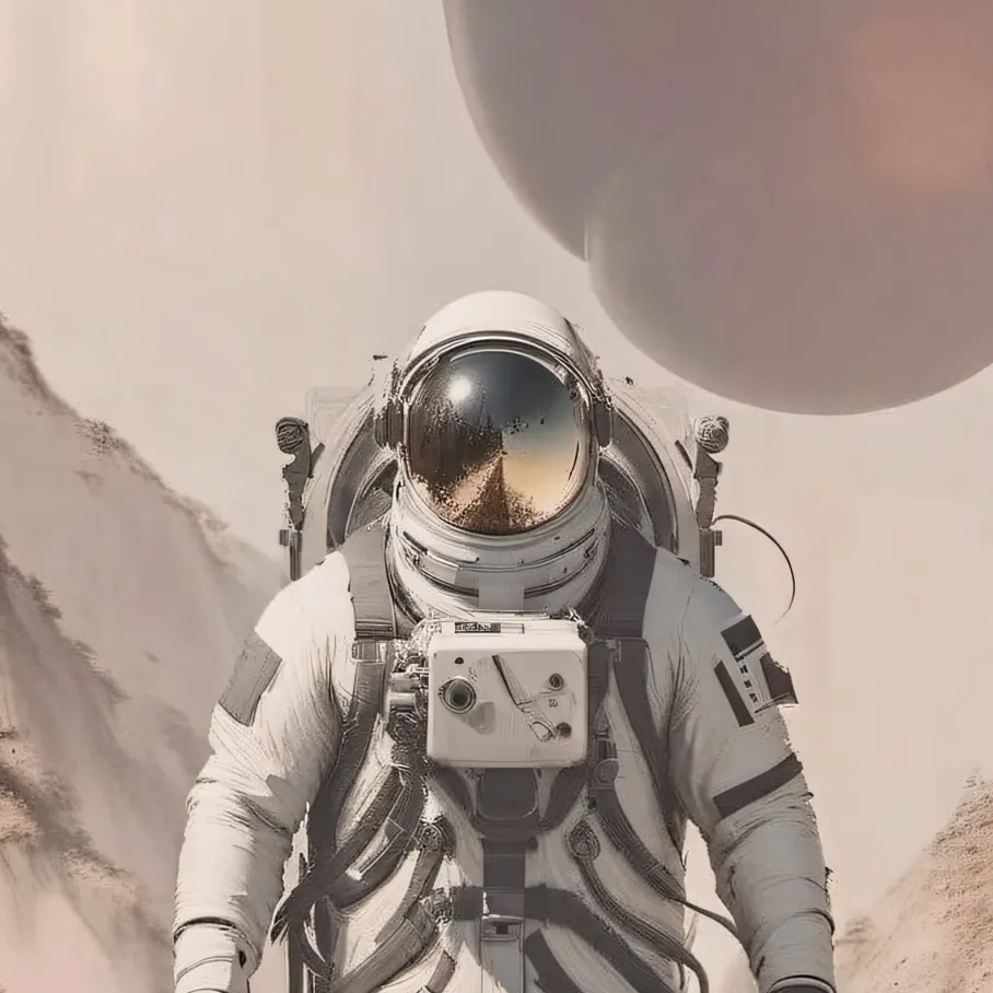 chat with ai character: black astronaut