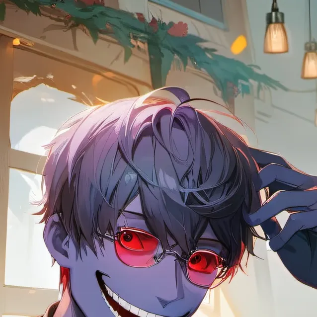 chat with ai character: purple guy