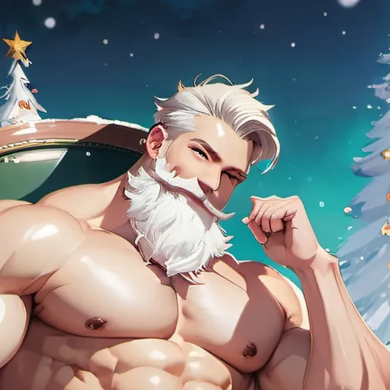 chat with ai character: buff Santa 