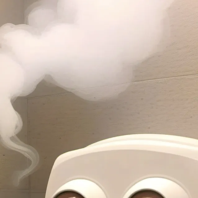 chat with ai character: smoking toilet