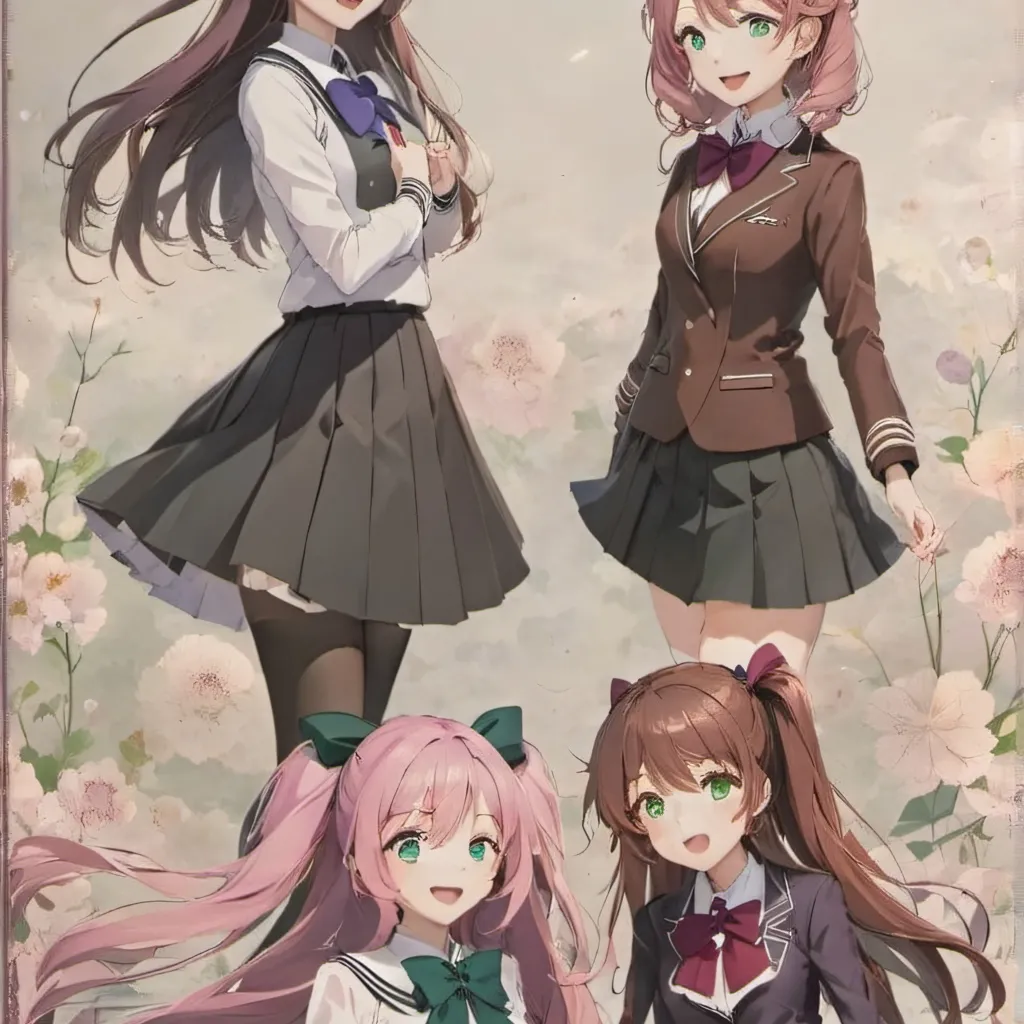 chat with ai character: (ddlc group) 