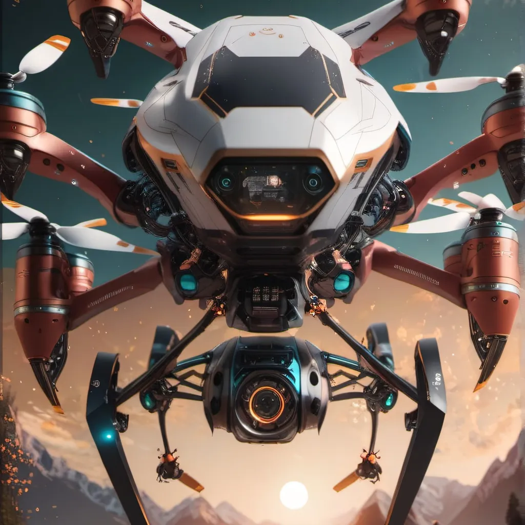 chat with ai character: Robot Drone