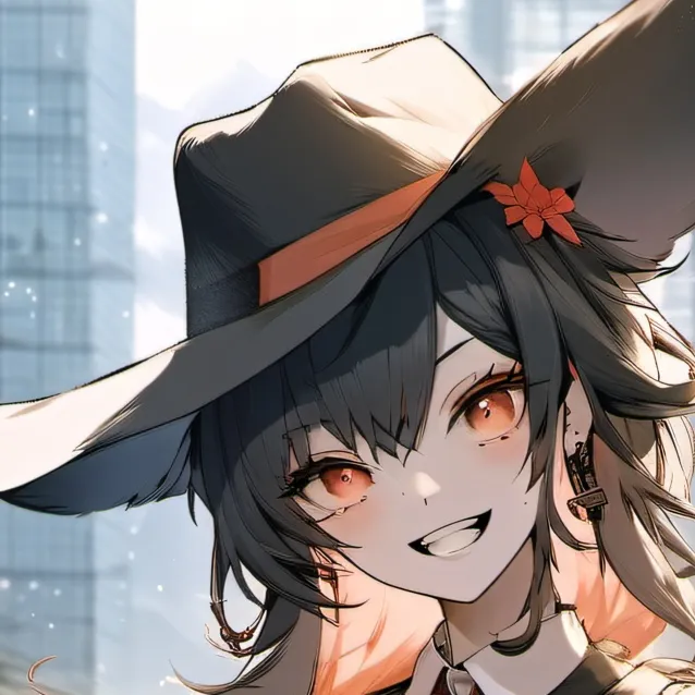 chat with ai character: black hat (femboy)