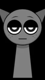 ai character: grey (sprunki) background