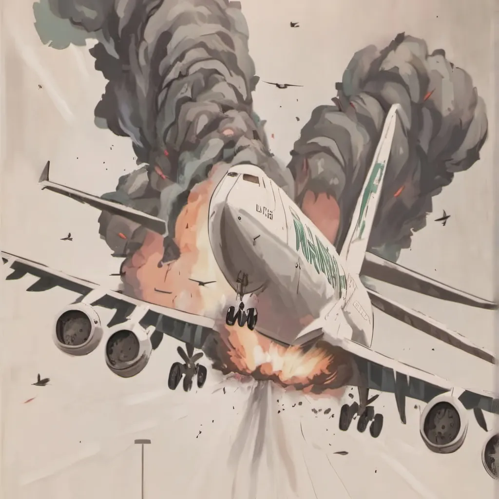 chat with ai character: airplane crash