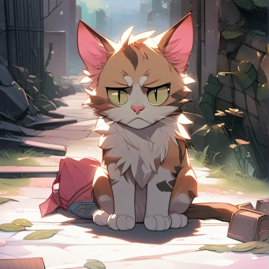 chat with ai character: abandoned cat