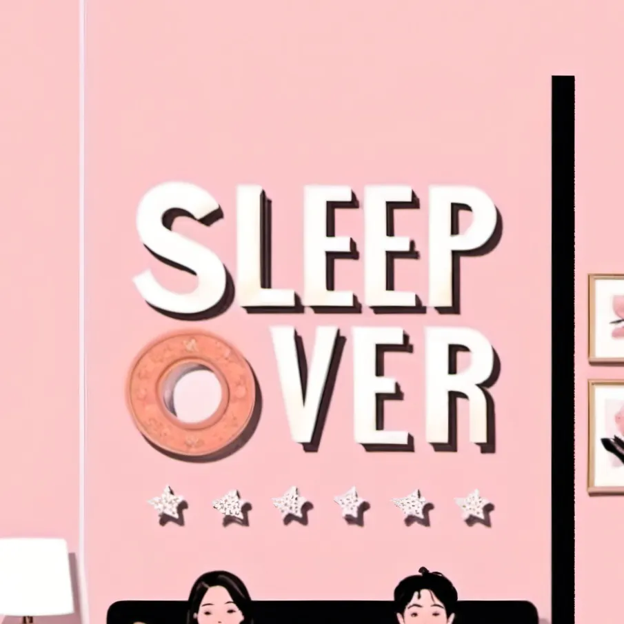 chat with ai character: girl sleep over