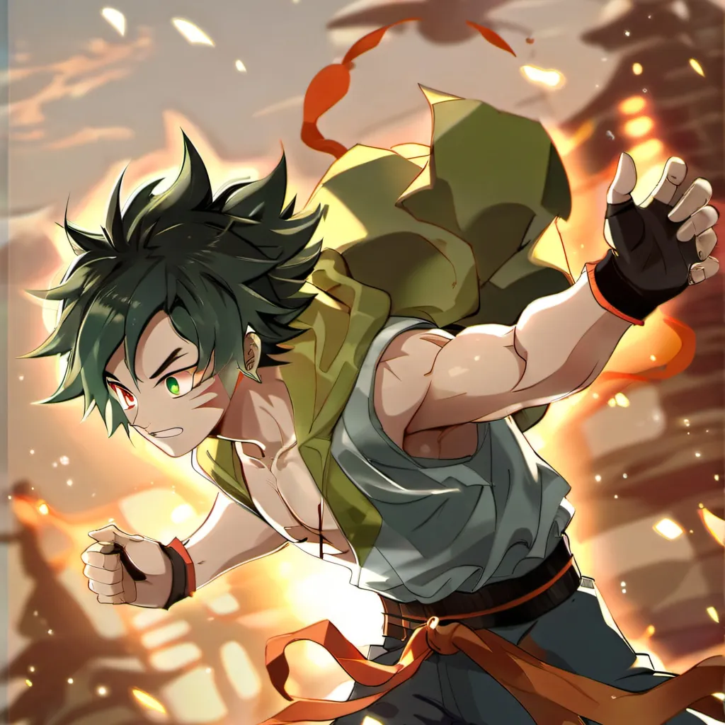 chat with ai character: Deku ssj3