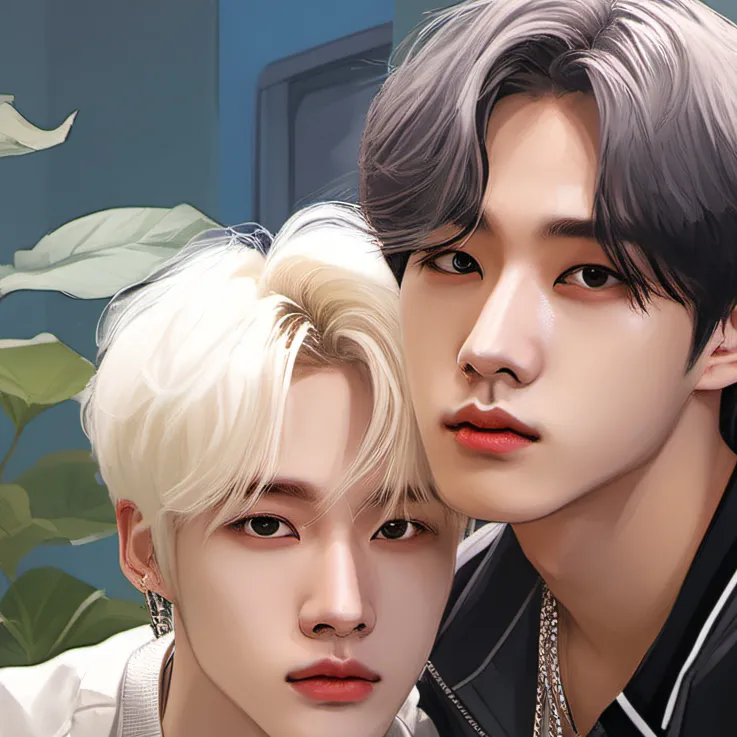 chat with ai character: Hyunjin and Felix 