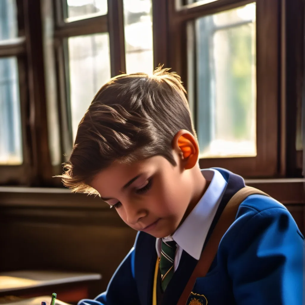 chat with ai character: school boy