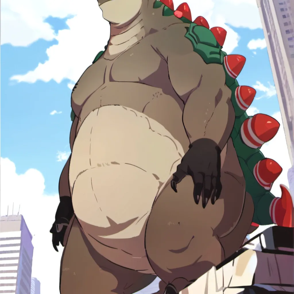 chat with ai character: fat Godzilla 