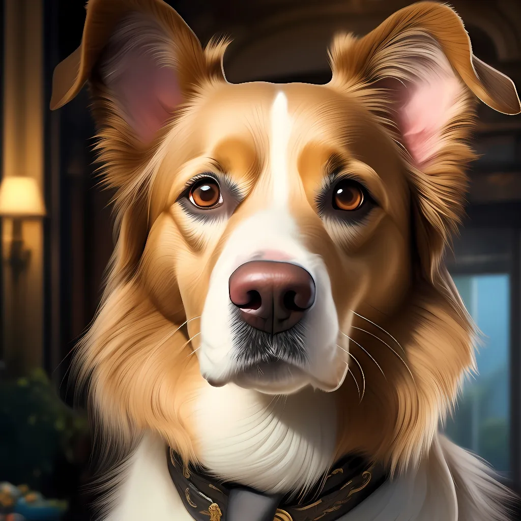 chat with ai character: business dog