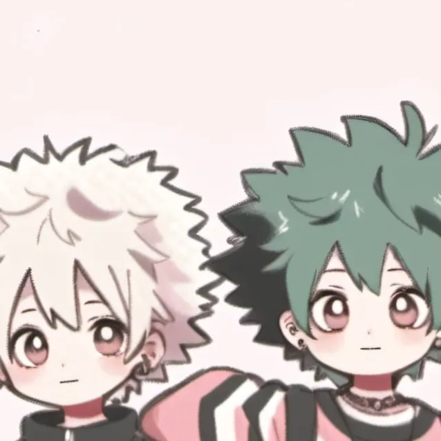 chat with ai character:  deku and bakugo