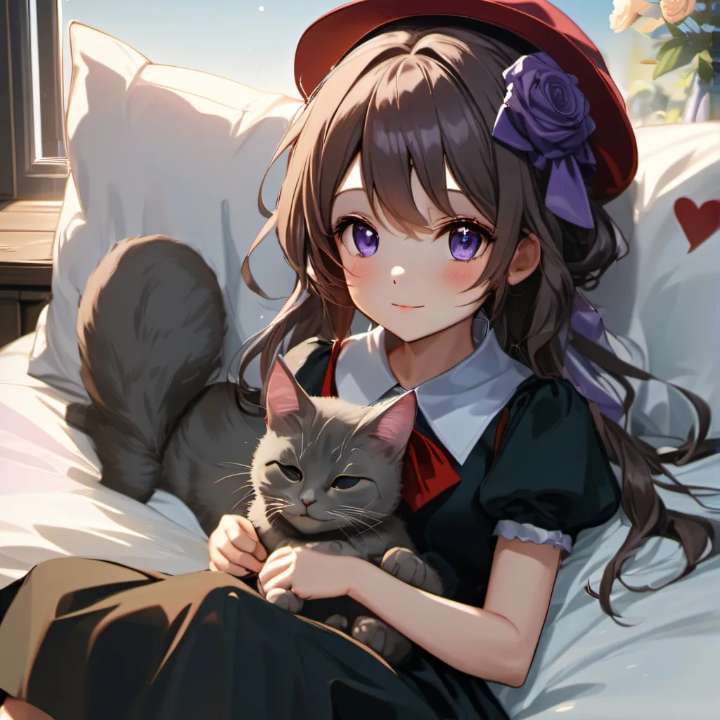 chat with ai character: lilly and catnap💜😺