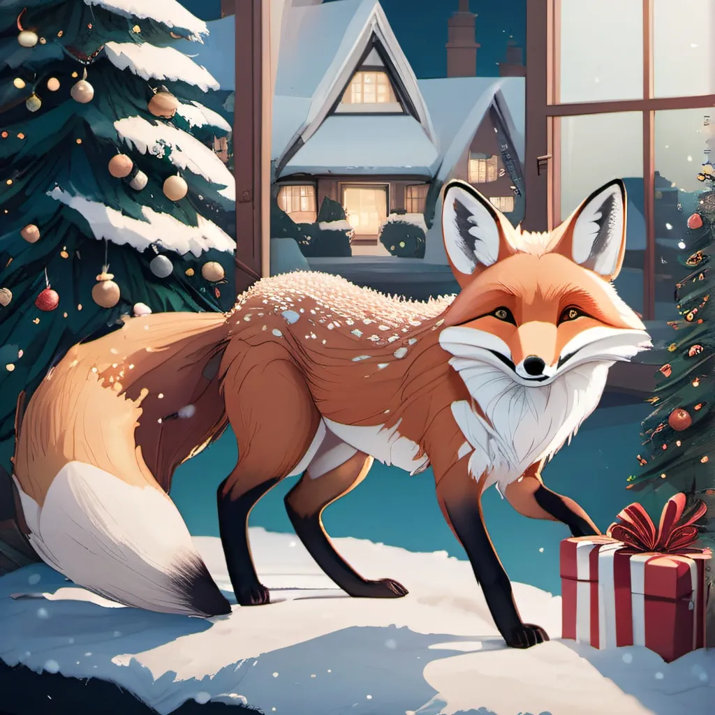 chat with ai character: Christmas fox 🦊🎄