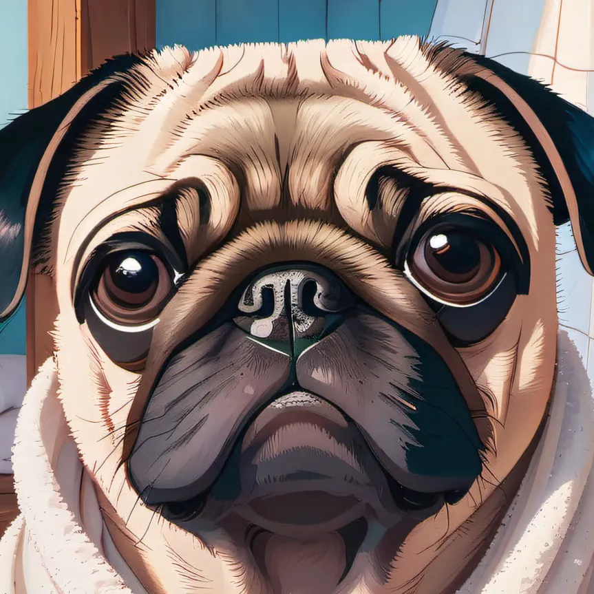chat with ai character: pug
