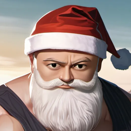 chat with ai character: Buff Santa