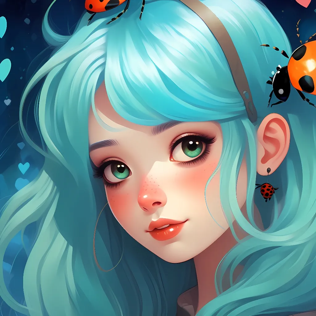 chat with ai character: cyan