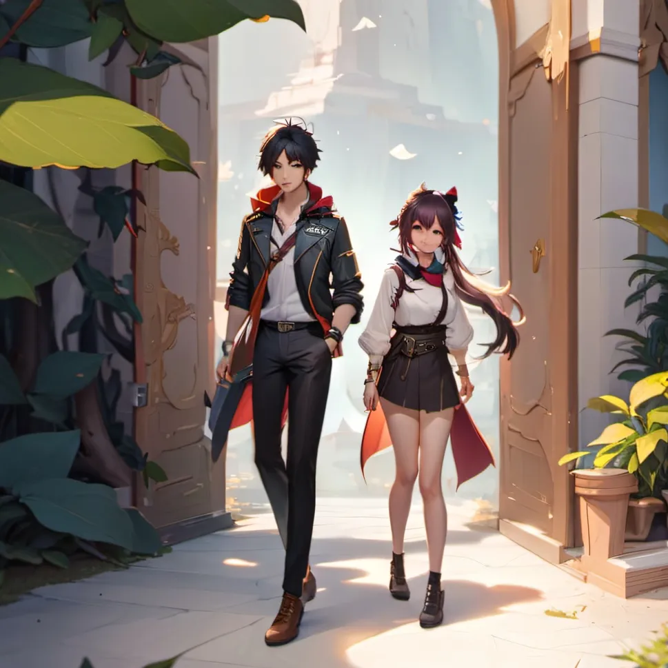 chat with ai character: Alex and addy (you