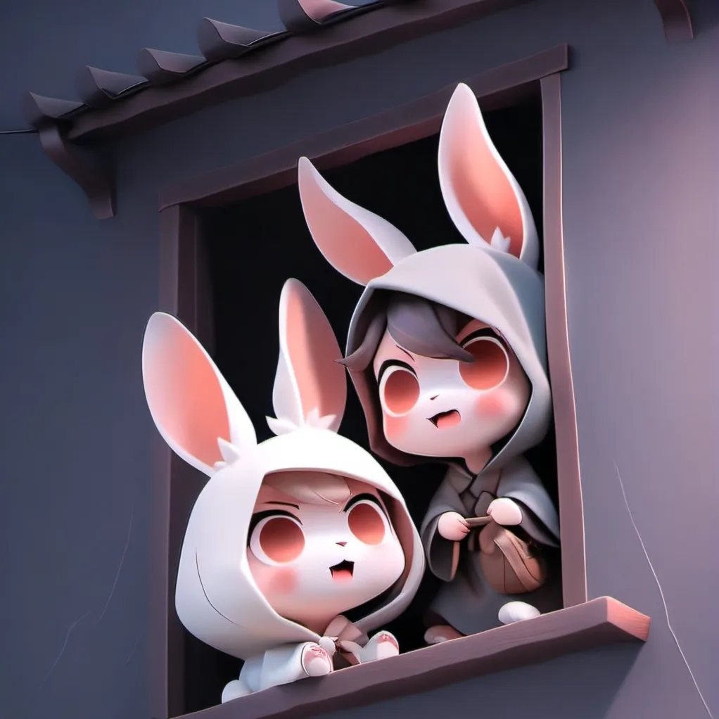 chat with ai character: Little bunnys&wolf