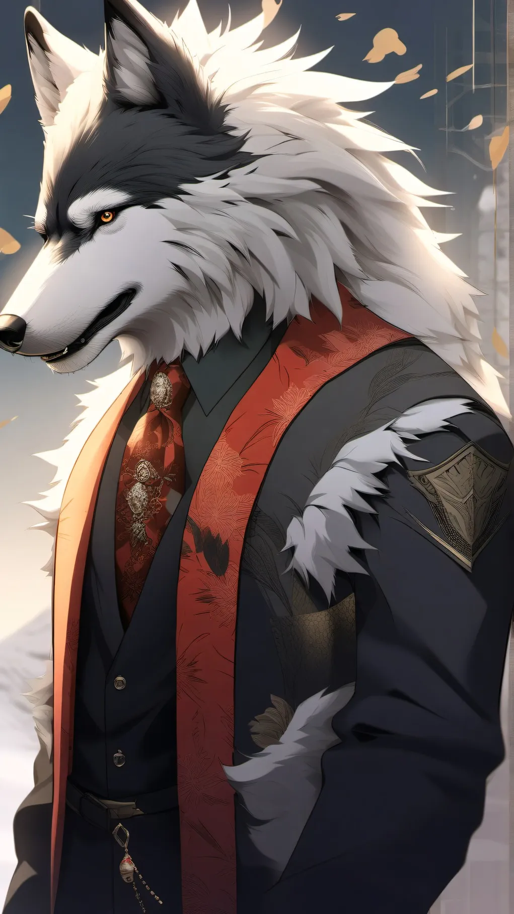 ai character: Mr wolf background