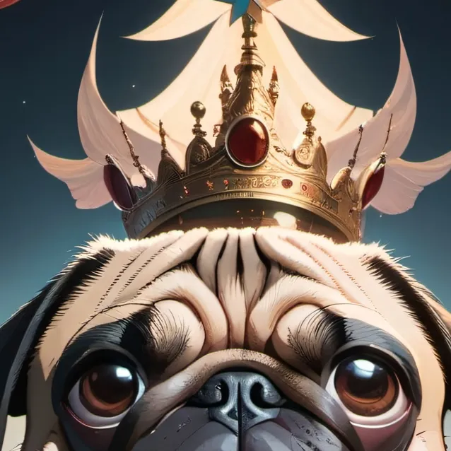 chat with ai character: king pug