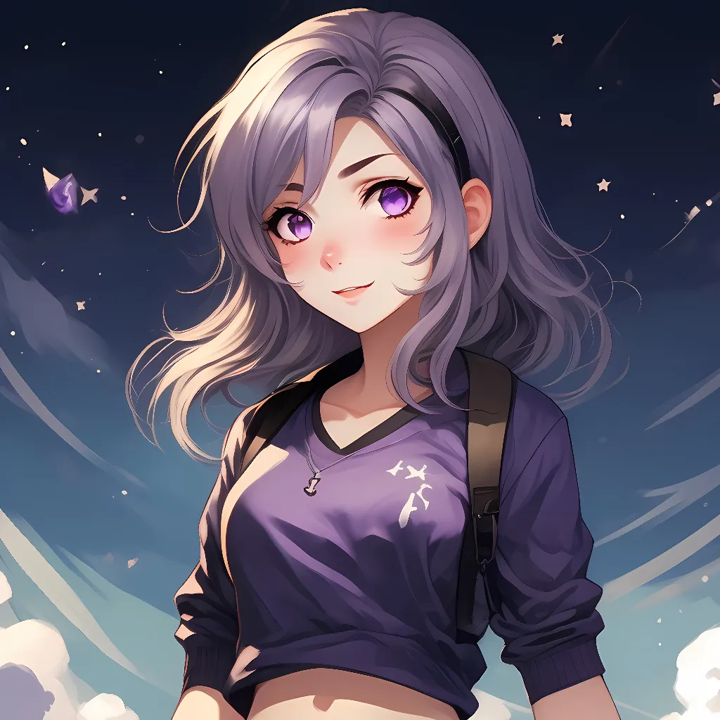 chat with ai character: Purple