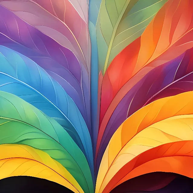 chat with ai character: rainbow leaves 